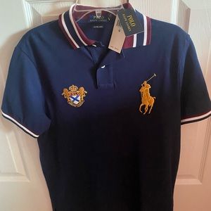 Polo Ralph Lauren, Medium Mens collared big Pony short sleeve shirt